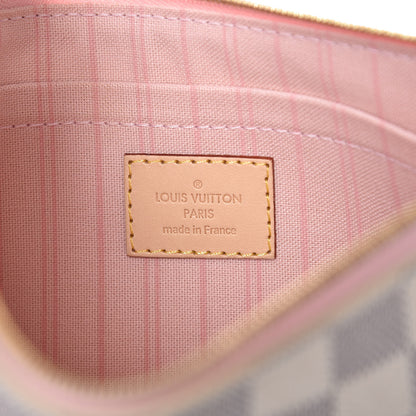 Louis Vuitton Damier Azur Neverfull MM GM Pochette Rose Ballerine 6 of 7