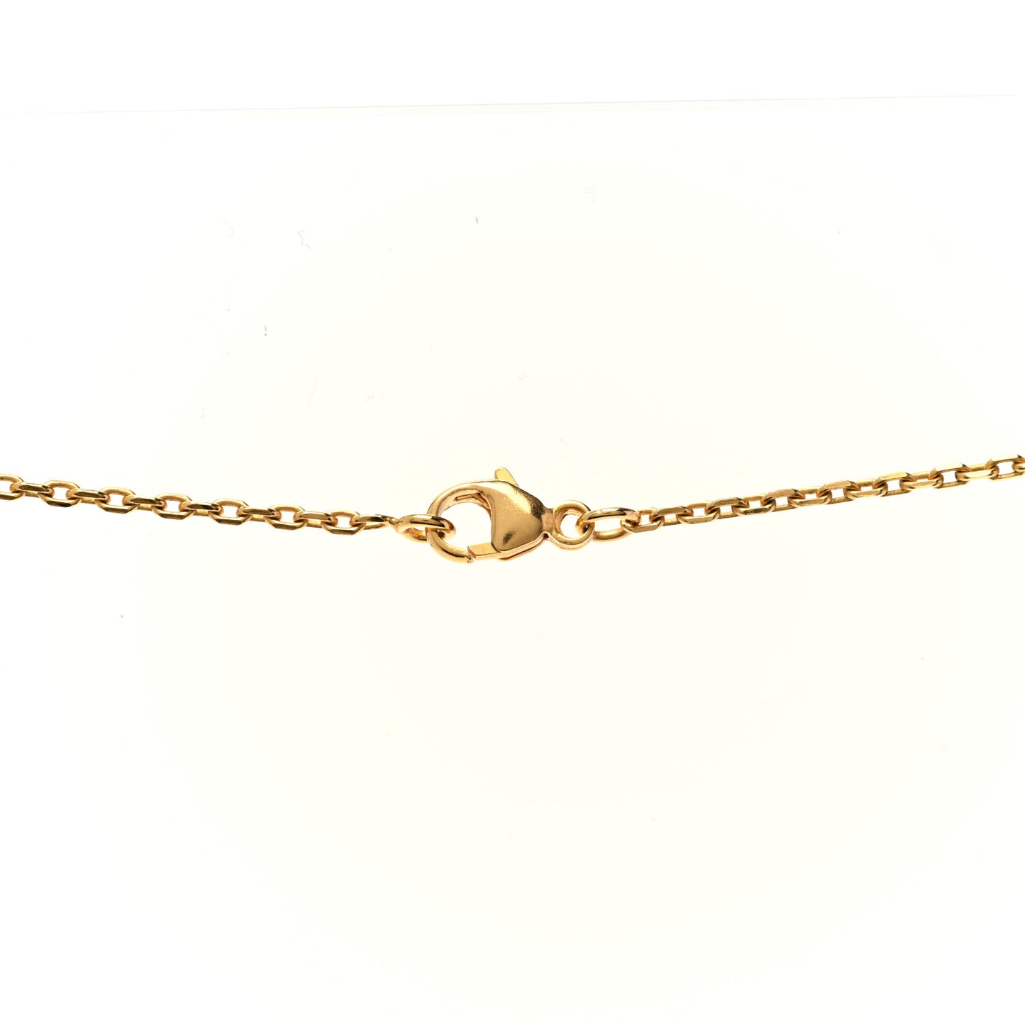 Lacquered Gold Mini Pop H Pendant Necklace Marron Glace
