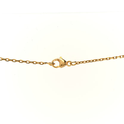 Hermes Lacquered Gold Mini Pop H Pendant Necklace Marron Glace 4 of 7