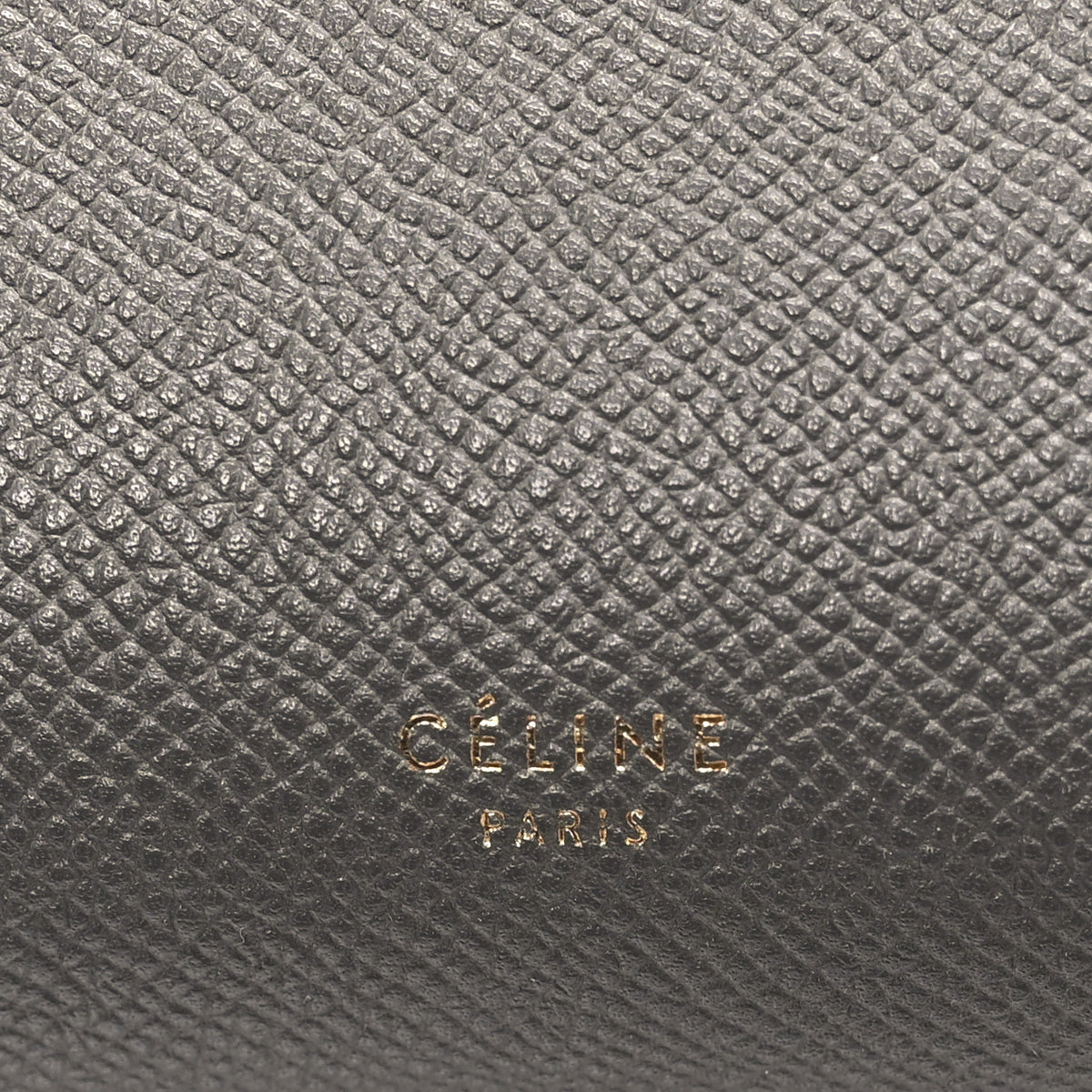 Grained Calfskin Mini Belt Bag Grey