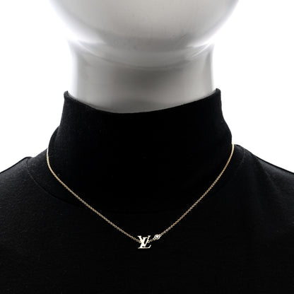 Louis Vuitton 18K Yellow Gold Diamond Idylle Blossom LV Pendant Necklace 2 of 4