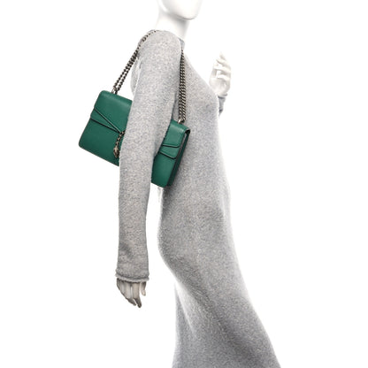Gucci Pebbled Calfskin Small Dionysus Shoulder Bag Emerald 3 of 23