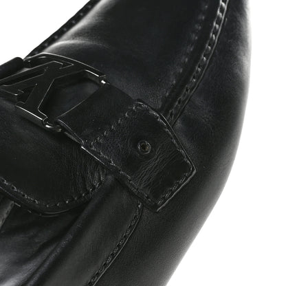 Louis Vuitton Calfskin Mens Monte Carlo Car Shoe Moccasin Loafers 10.5 Black 10 of 11