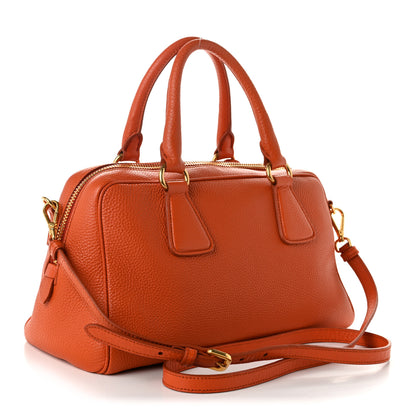 Prada Vitello Daino Bauletto Papaya 3 of 11