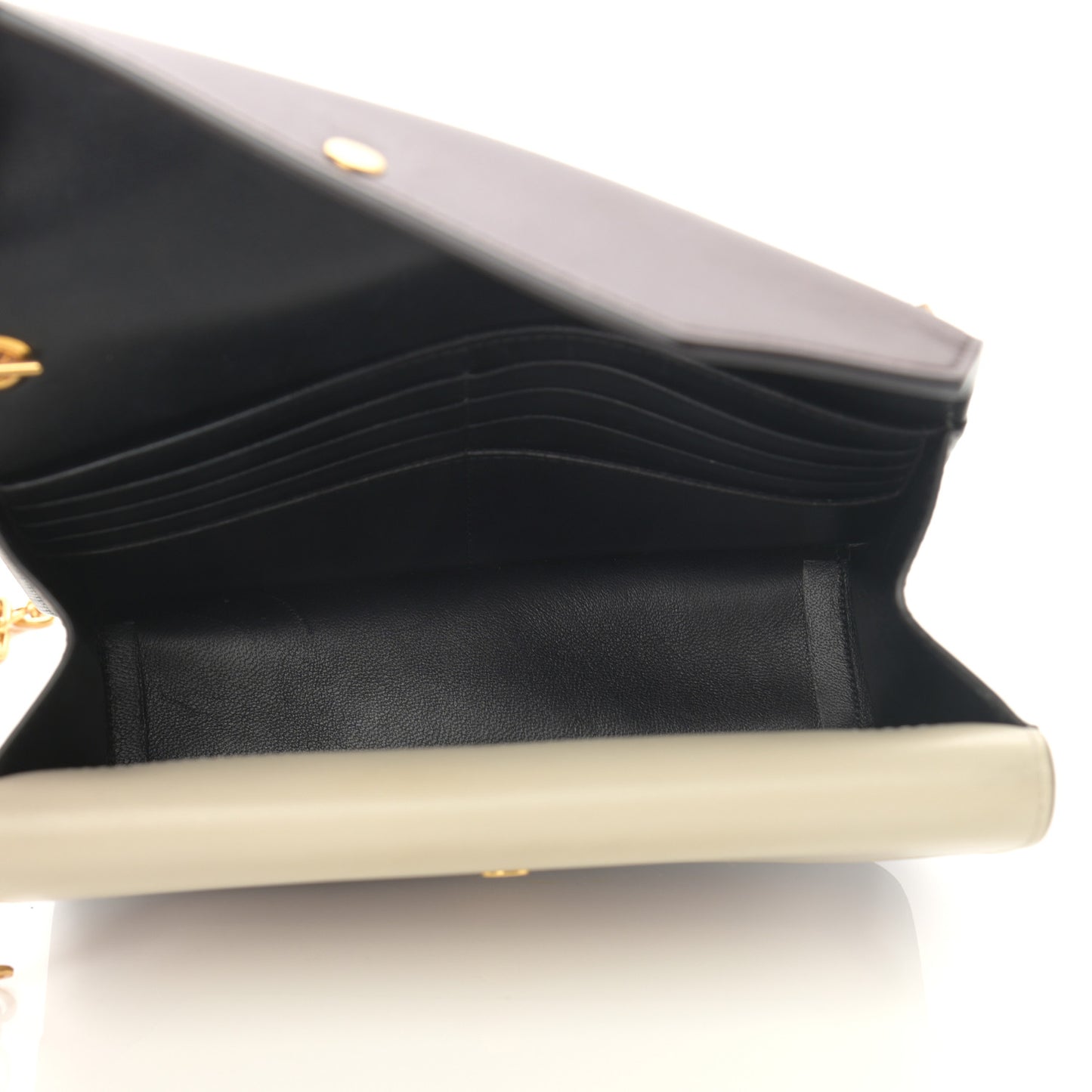 Smooth Calfskin Multiflap Chain Clutch Oxblood Multicolor