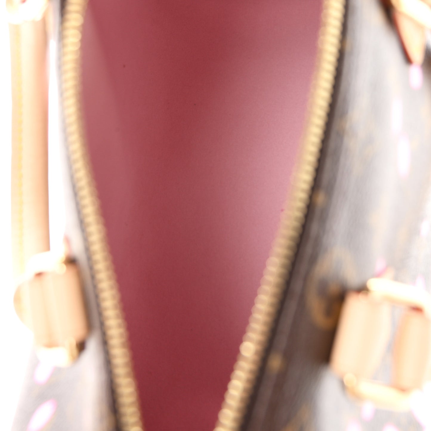 LV X TM Monogram Cherry Blossom Speedy Bandouliere 25 Sakura Brown