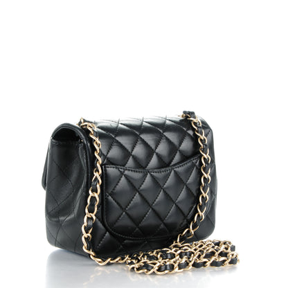 Chanel Lambskin Quilted Mini Square Flap Black 3 of 8