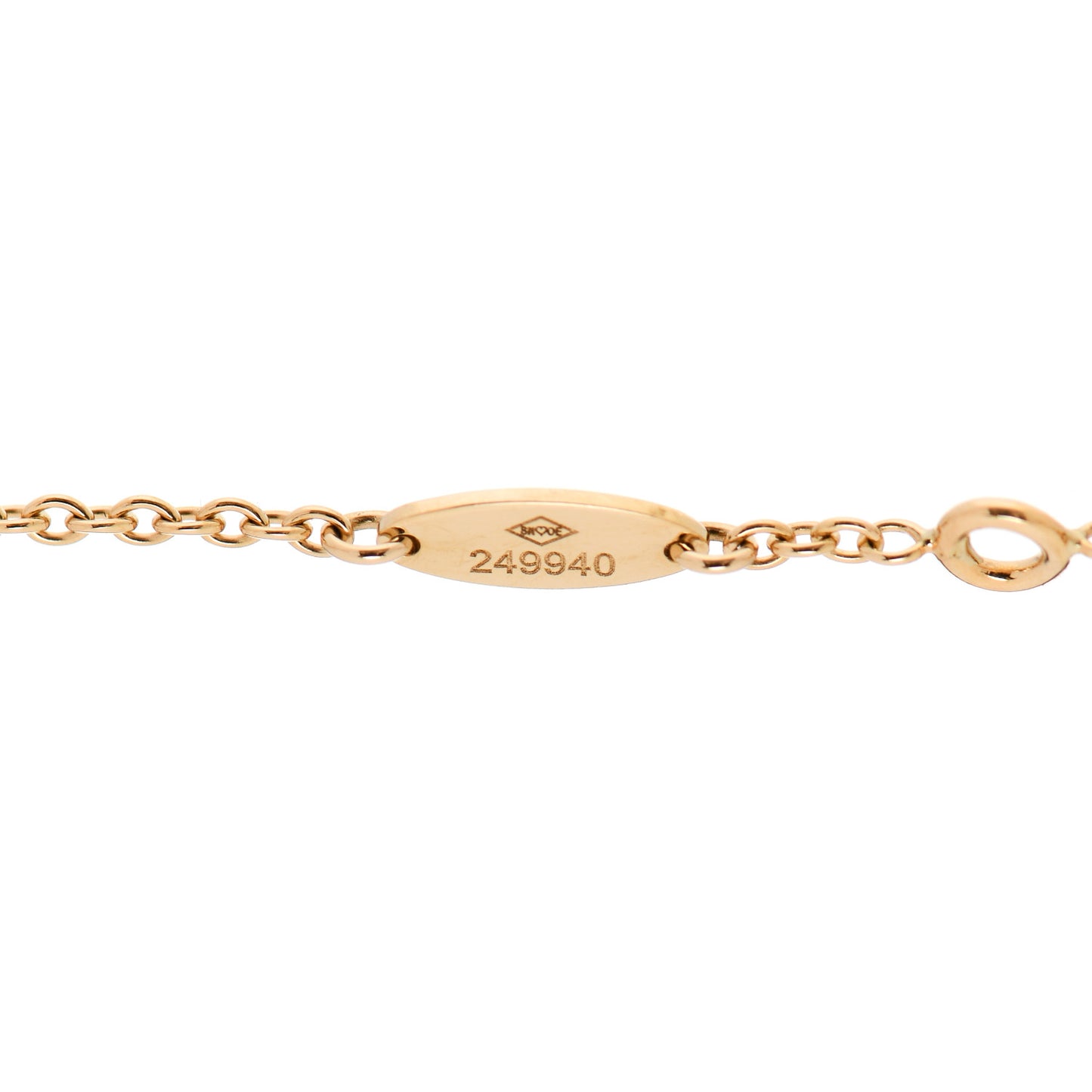 18K Yellow Gold Diamond Mother of Pearl Rose Des Vents Bracelet