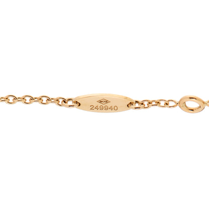 Christian Dior 18K Yellow Gold Diamond Mother of Pearl Rose Des Vents Bracelet 5 of 6