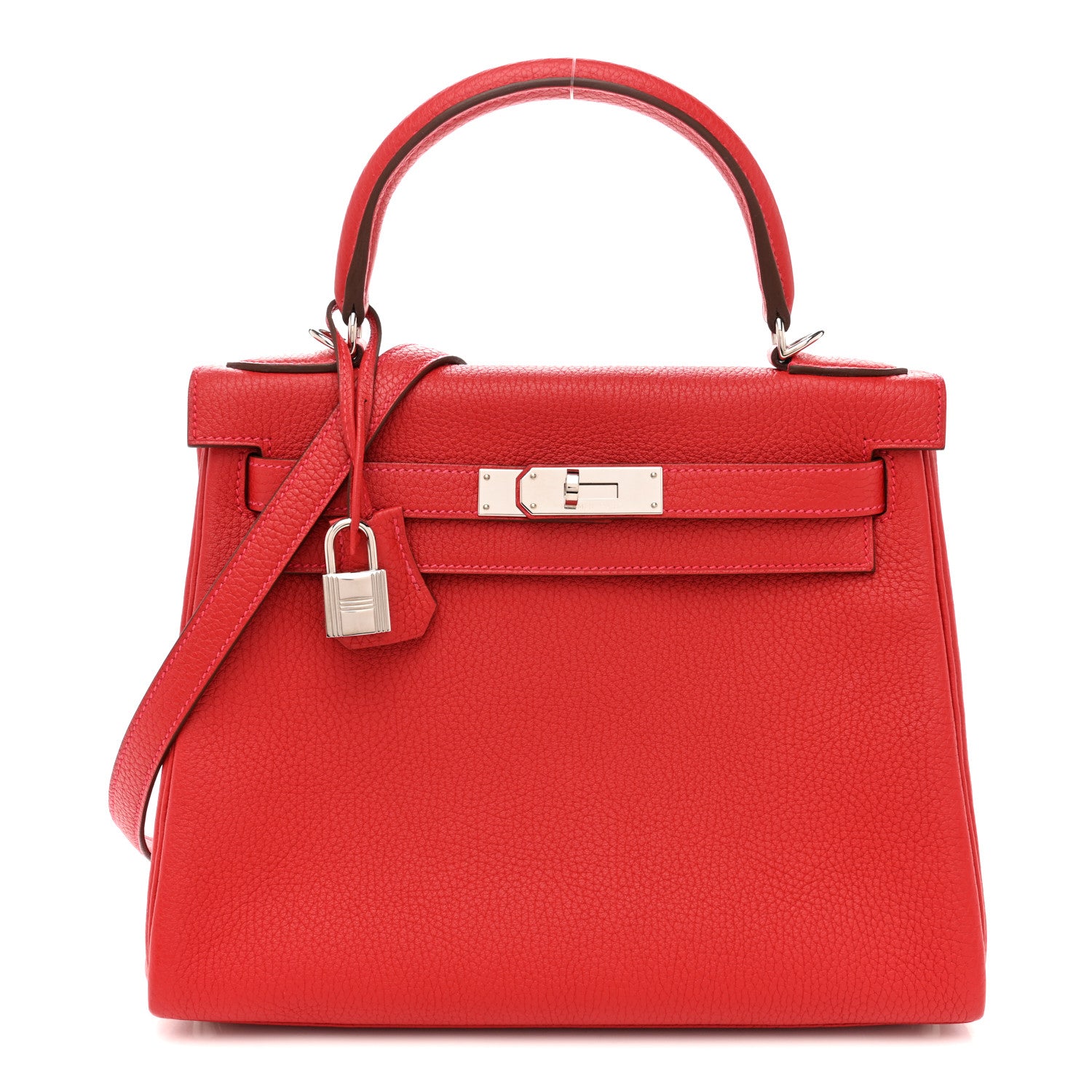 Hermes Togo Kelly Retourne 28 Rouge Casaque 1 of 12