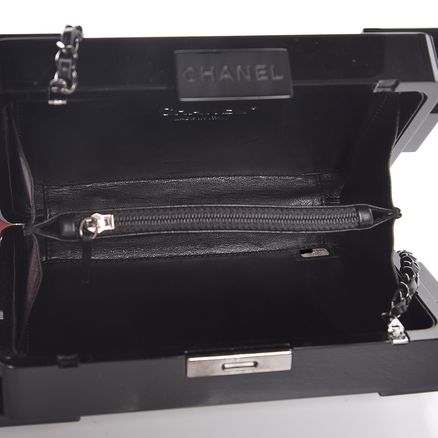 Chanel Plexiglass Boy Brick Lego Clutch Black 5 of 7