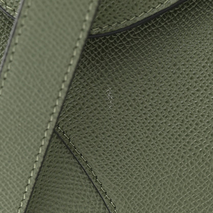 Christian Dior Grained Calfskin Saddle Bag With Strap Sage 12 of 14