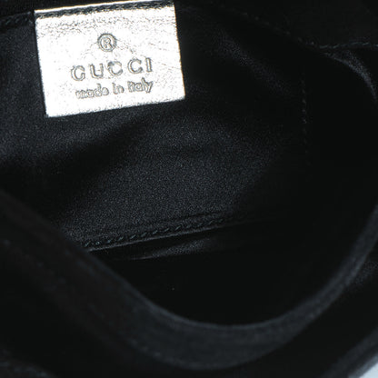Gucci Suede Hysteria Foldover Medallion Clutch Black 5 of 7