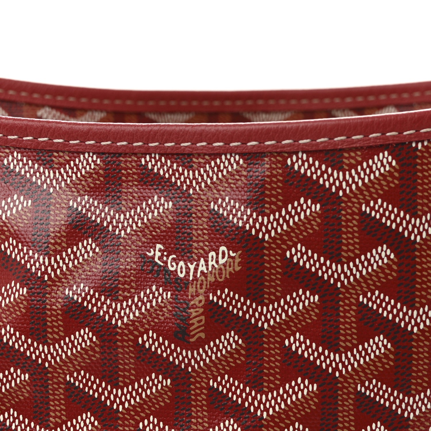 Goyard Goyardine Boheme Hobo Red 7 of 9