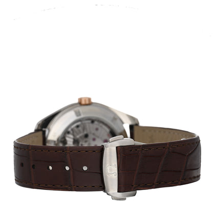 Omega Stainless Steel 18K Red Gold Alligator 41.5mm Seamaster Aqua Terra 150M Automatic Watch Grey 231.23.39.21.06.001 6 of 9