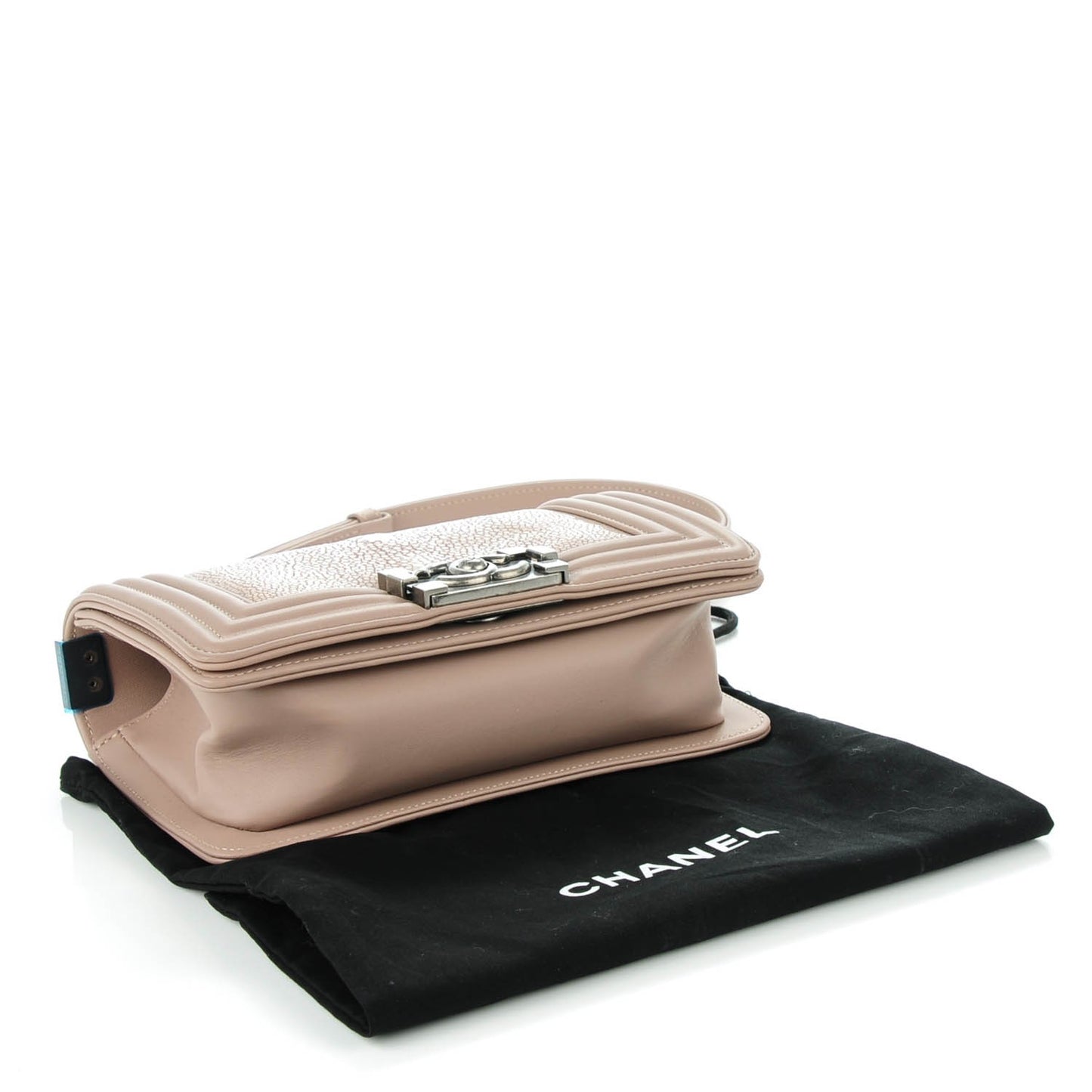 Galuchat Stingray Small Boy Flap Beige