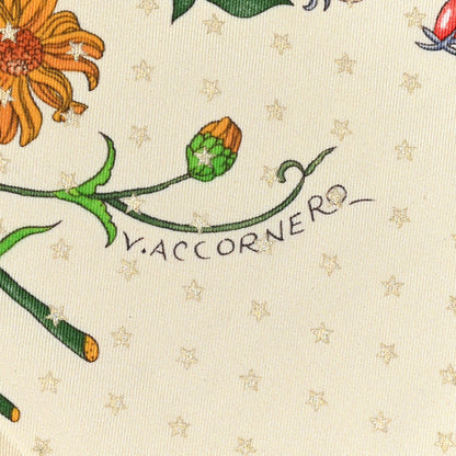 Gucci Silk Twill Flora Square Scarf White 5 of 10