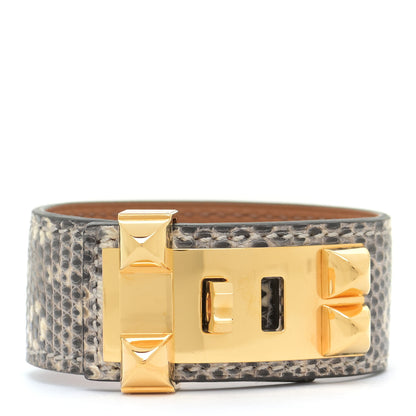 Hermes Lizard Collier De Chien CDC 24 Bracelet T2 Desert 1 of 8
