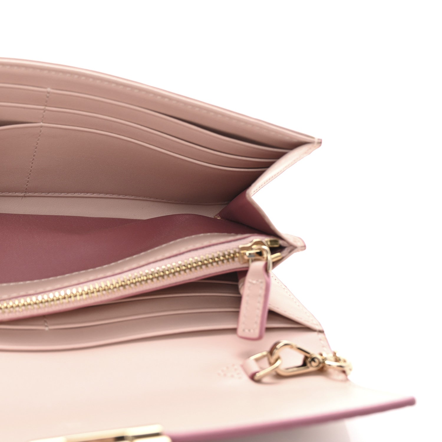 MCM Visetos Large Patricia Wallet On Chain Soft Pink 5 of 10