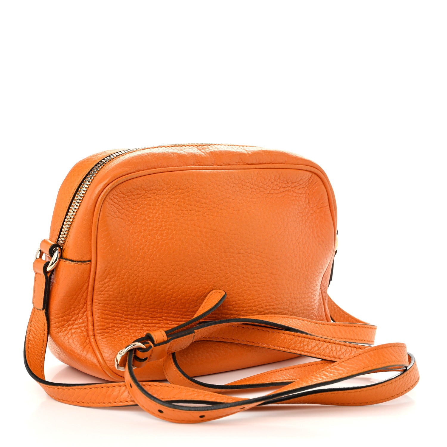 Gucci Pebbled Calfskin Small Soho Disco Bag Curcuma 3 of 12