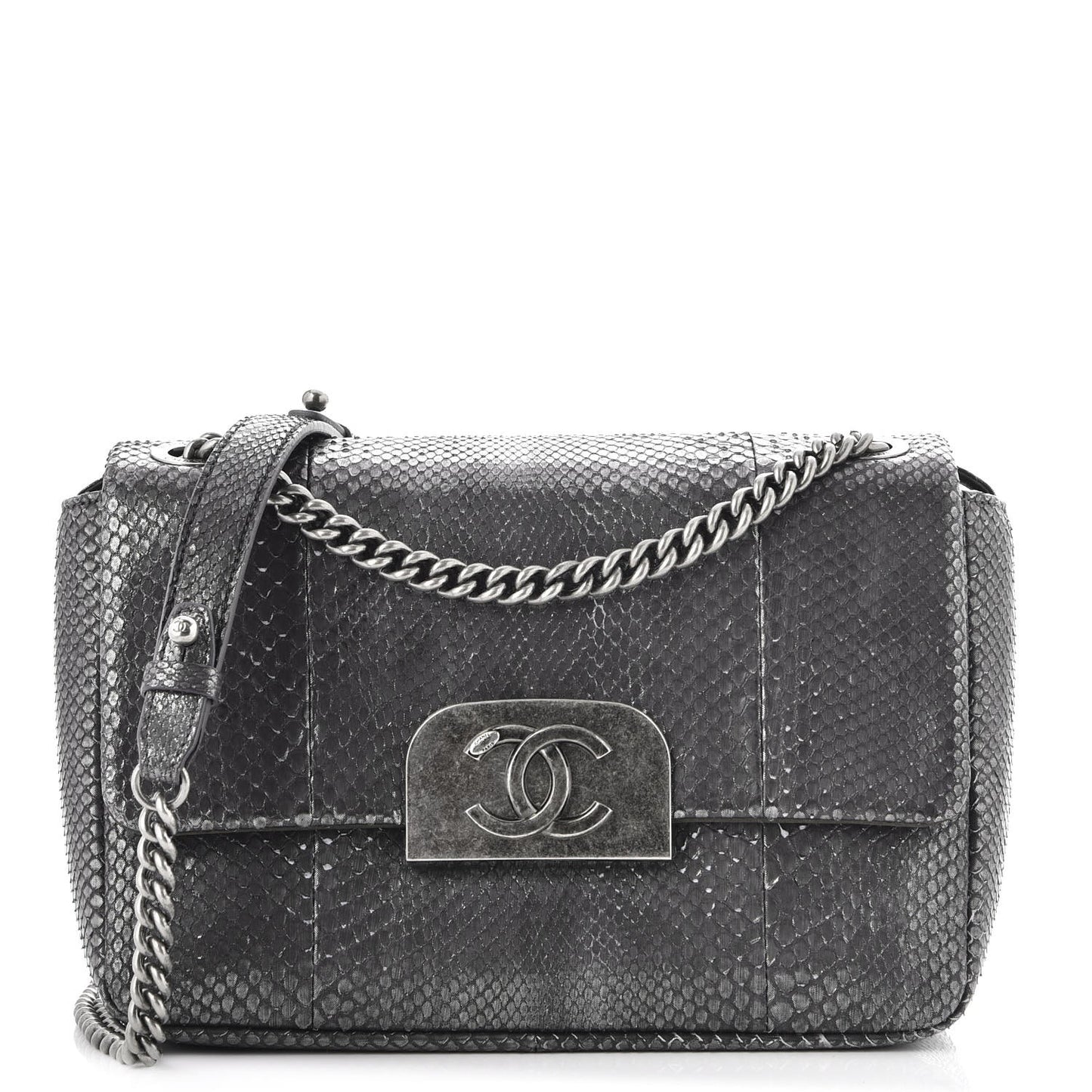 Python CC Square Flap Silver