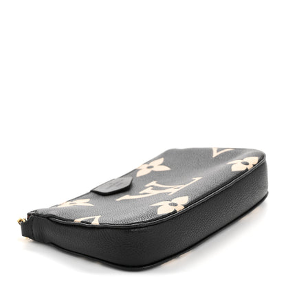 Louis Vuitton Empreinte Monogram Giant Multi Pochette Accessories Mini Pochette Black Beige 4 of 10