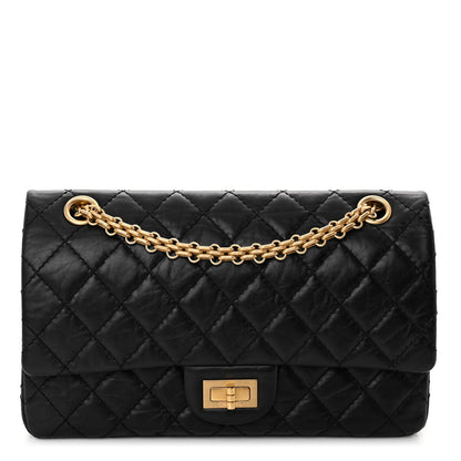 Chanel Aged Calfskin Quilted 2.55 Reissue 225 Flap Black 1 of 9