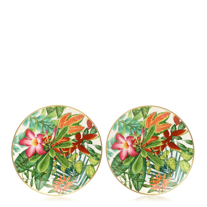 Hermes Porcelain Passifolia Dessert Plate N°2 Set of 2 1 of 6