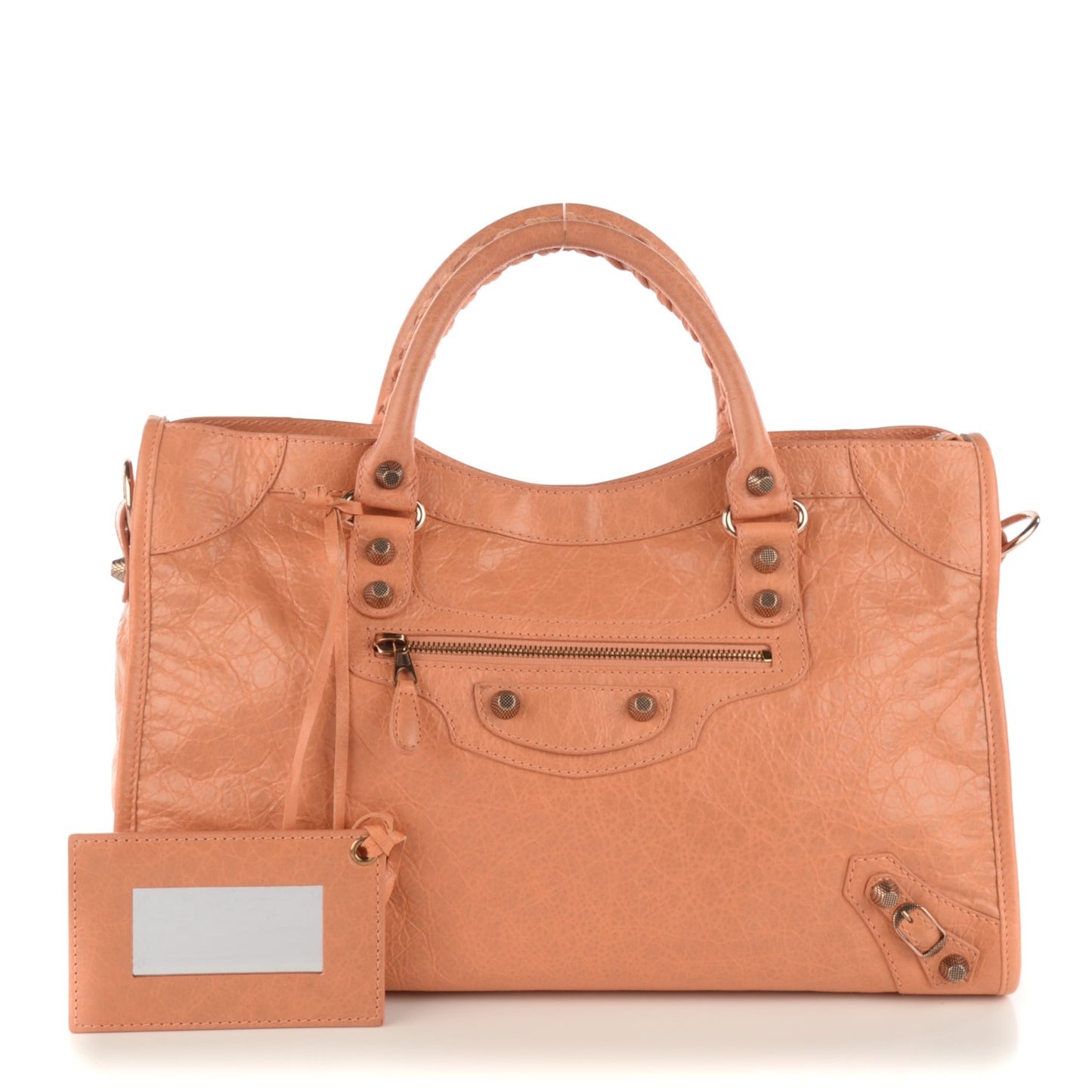 Agneau Giant 12 Rose Gold Hardware City Rose Blush