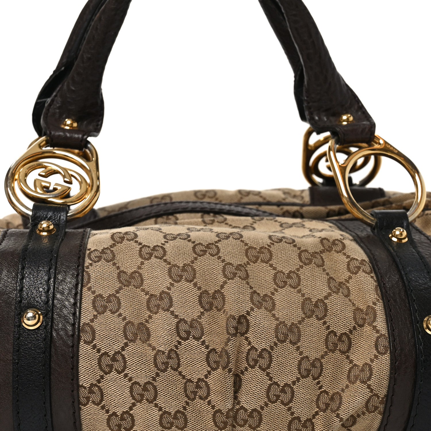 Gucci Monogram Medium Interlocking Icon Tote Dark Brown 8 of 12