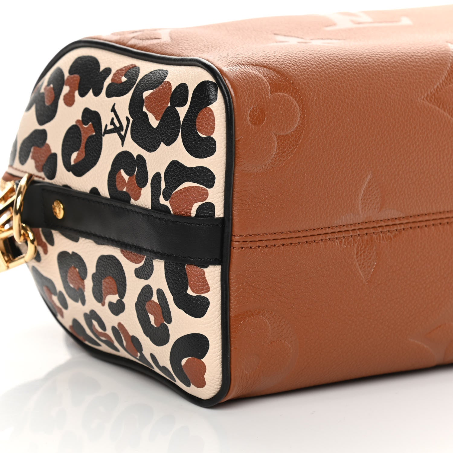 Louis Vuitton Empreinte Monogram Giant Wild At Heart Speedy Bandouliere 25 Caramel 8 of 9