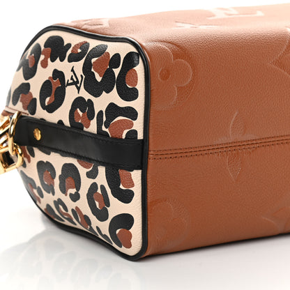 Louis Vuitton Empreinte Monogram Giant Wild At Heart Speedy Bandouliere 25 Caramel 8 of 9