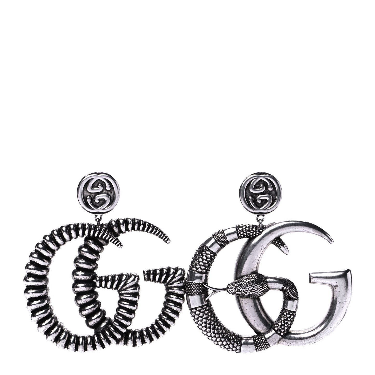 Interlocking GG Earrings Silver