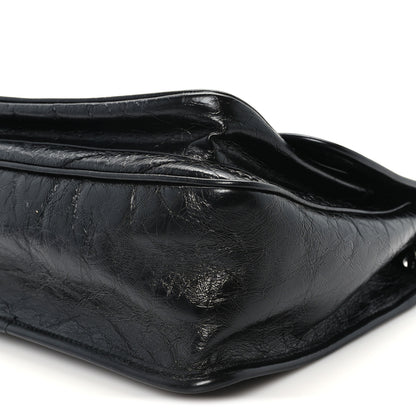 Saint Laurent Crinkled Calfskin Matelasse Monogram Medium Niki Chain Satchel Black 10 of 10