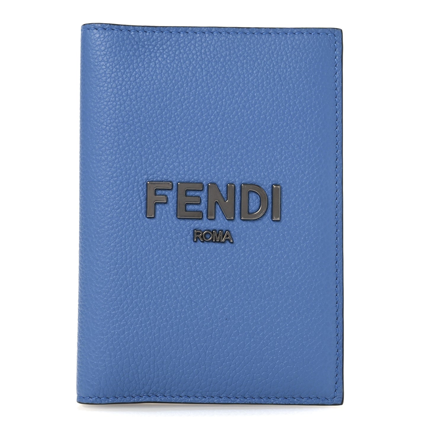 Cuoio Romano Logo Passport Cover Blue