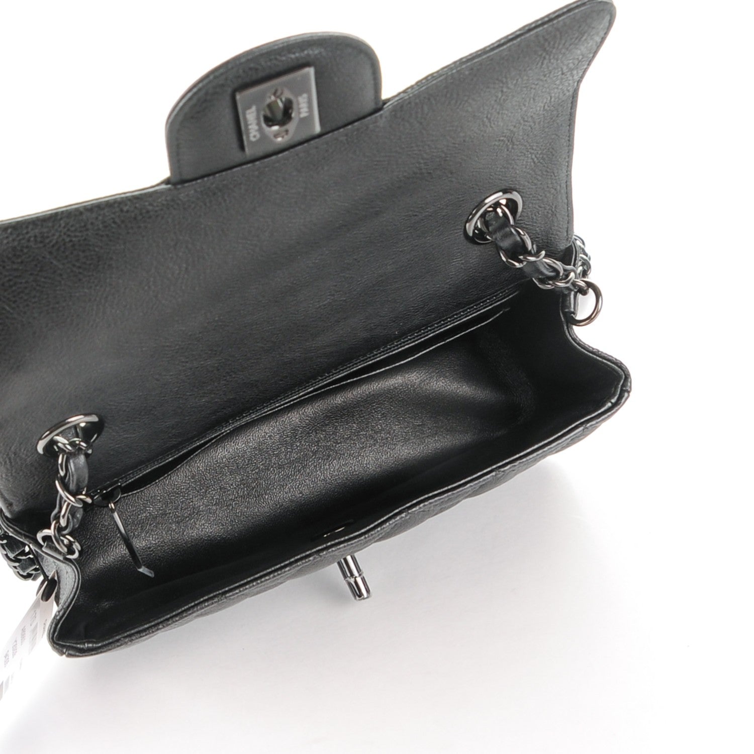 Chanel Calfskin Quilted Mini Rectangular Flap So Black 5 of 8