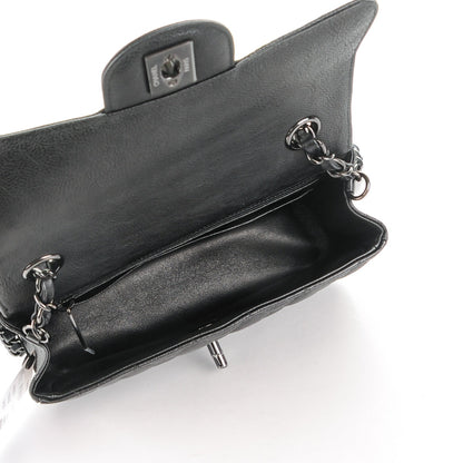 Chanel Calfskin Quilted Mini Rectangular Flap So Black 5 of 8