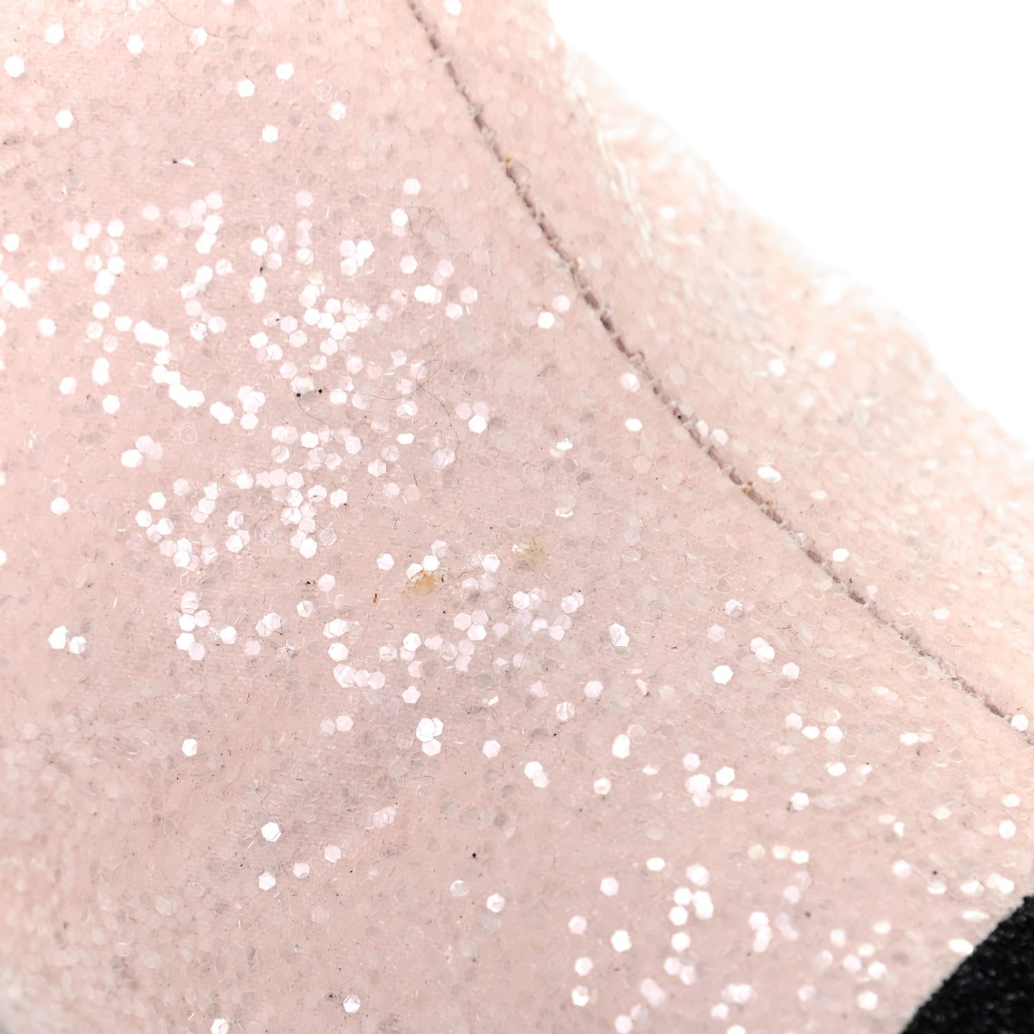 Chanel Glitter Fabric Lurex Cap Toe Fantasy High Boots 38.5 Pink Black 11 of 16