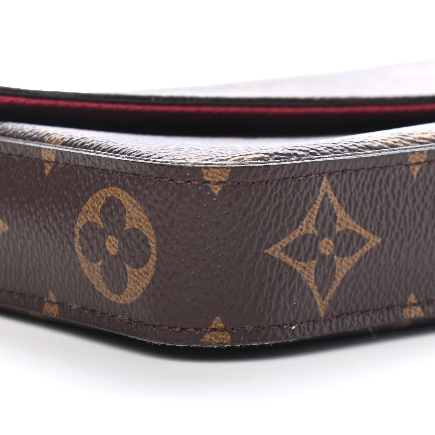 Louis Vuitton Monogram Pochette Felicie Chain Wallet Fuchsia 7 of 8