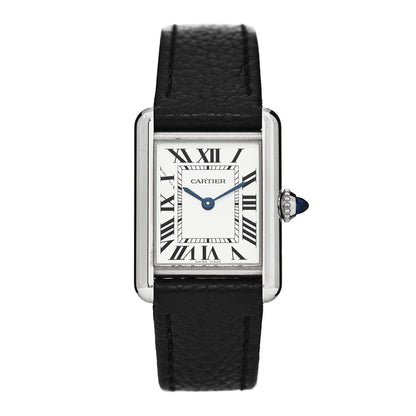 Cartier Stainless Steel Calfskin 22mm Must de Cartier Tank Quartz Watch 1 of 4