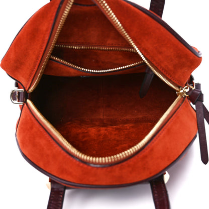 Jimmy Choo Suede Small Varenne Bowling Bag Brown 5 of 11