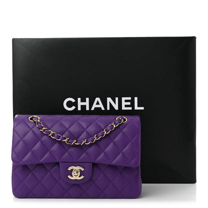 Chanel Caviar Quilted Small Double Flap Dark Purple 11 of 11