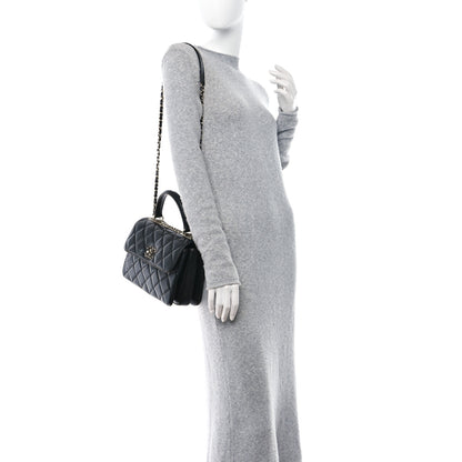 Chanel Lambskin Quilted Small Trendy CC Chain Dual Handle Flap Bag Black 2 of 11