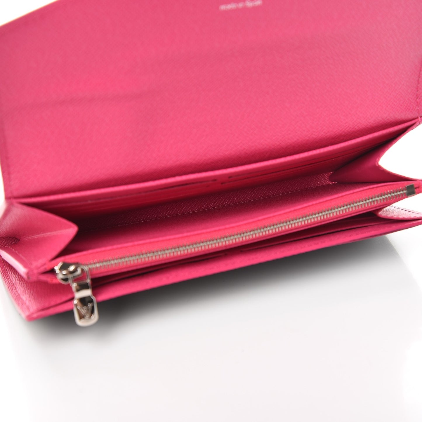 Epi Sarah Wallet NM Black Hot Pink
