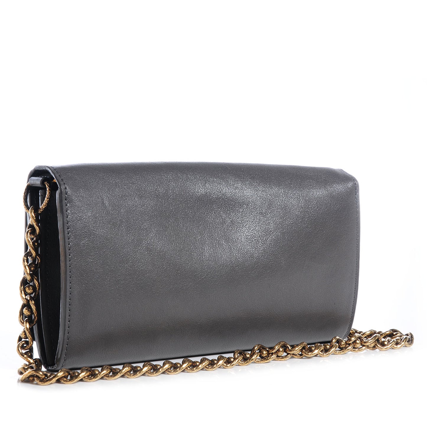 Cuir Boudoir Sarah Chain Wallet Gray