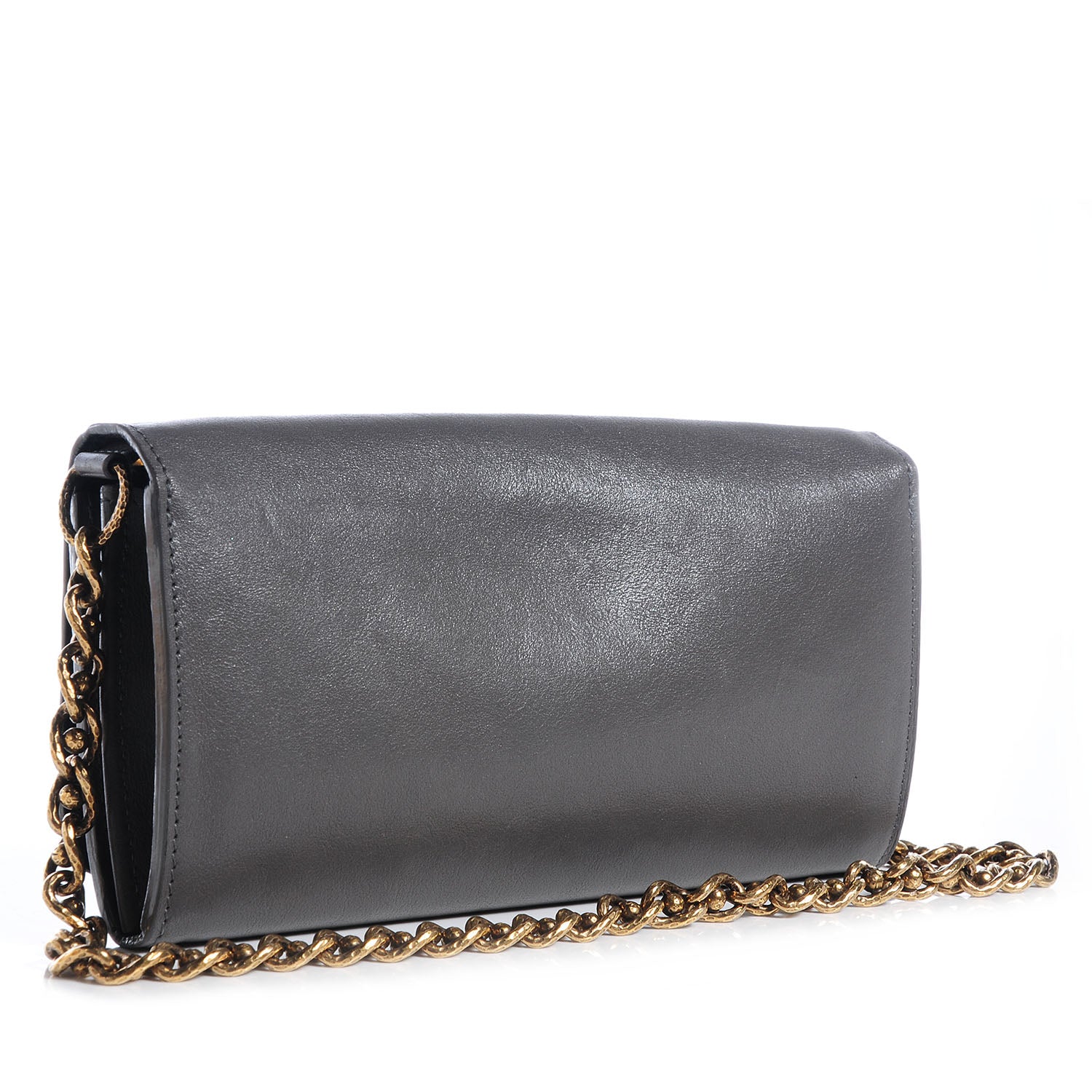 Louis Vuitton Cuir Boudoir Sarah Chain Wallet Gray 3 of 7