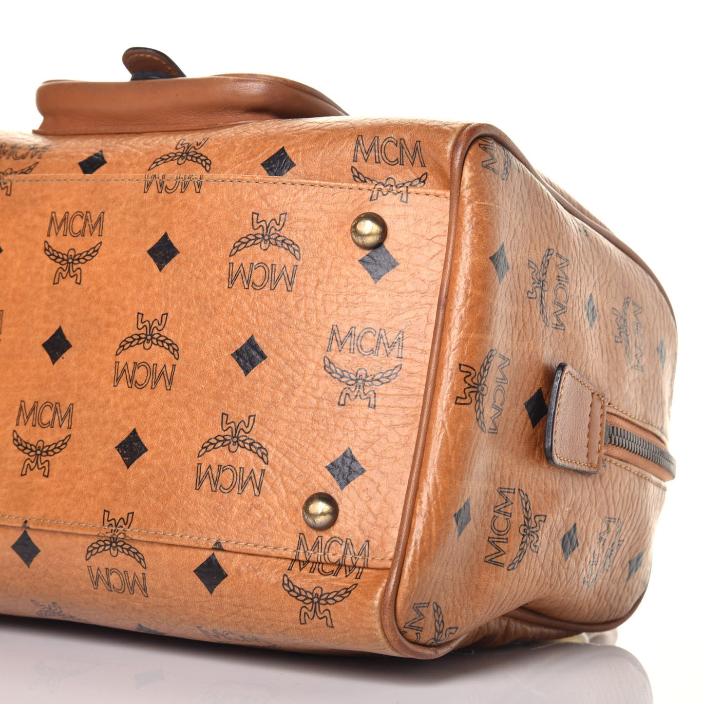 Visetos Small Boston Bag Cognac