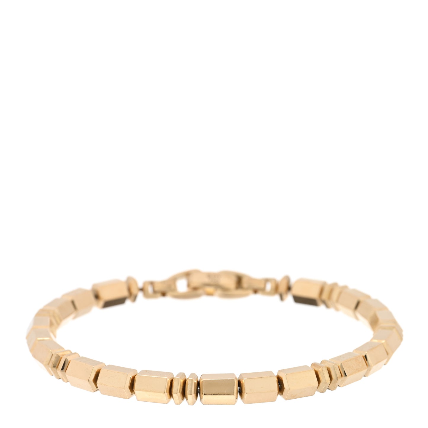 18K Yellow Gold 6mm Spiritual Bead Bracelet