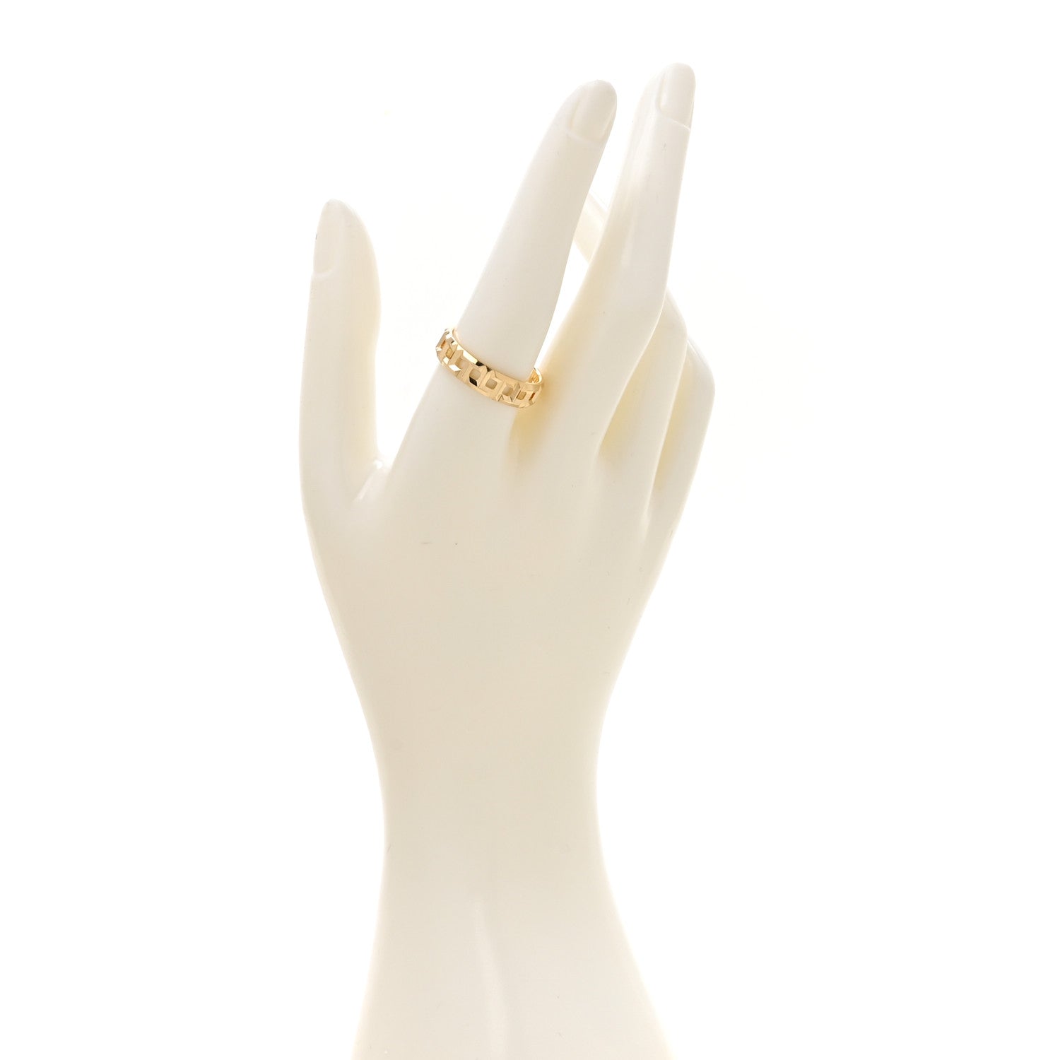 Tiffany 18K Yellow Gold T True Wide Ring 61 9.5 2 of 5