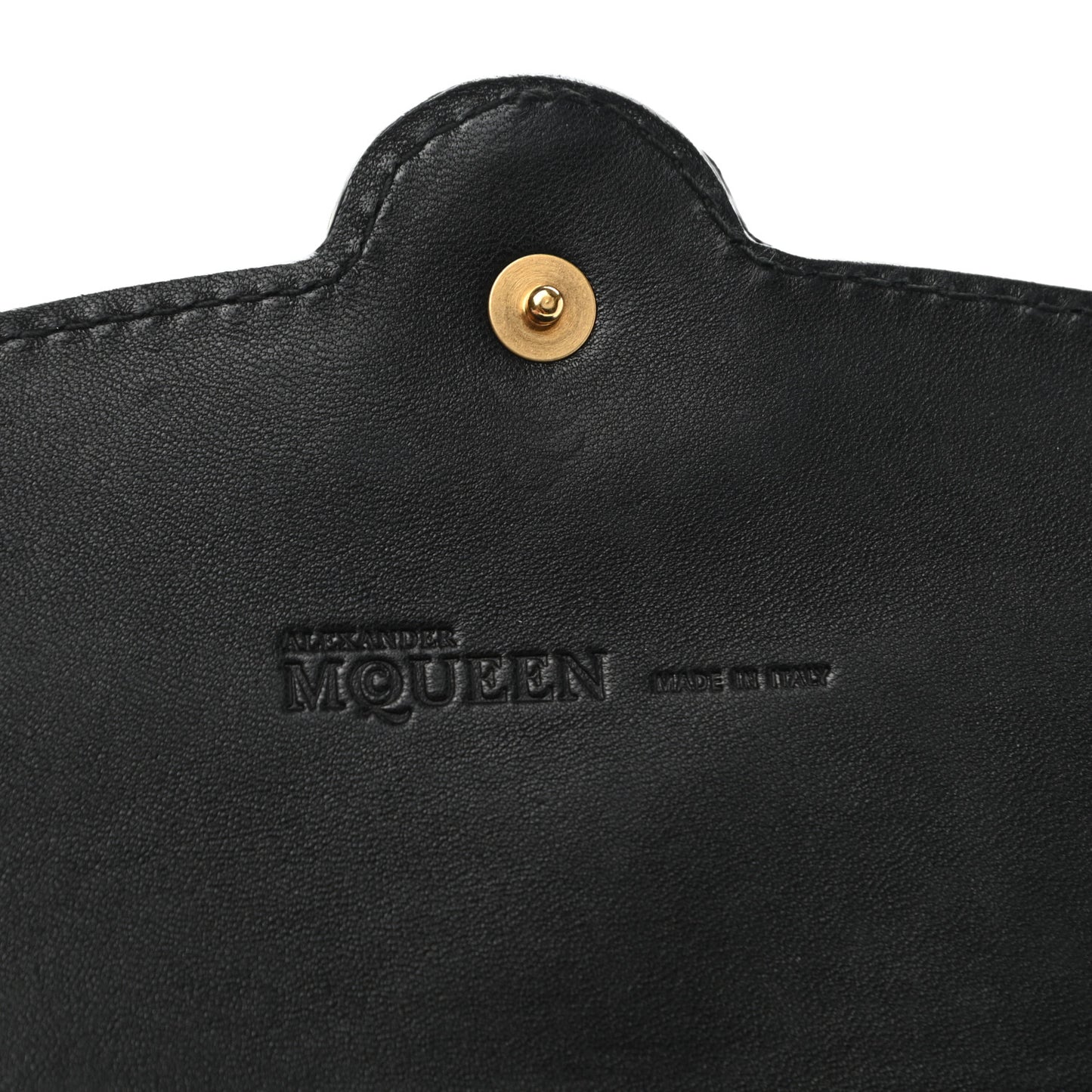 Calfskin Crocodile Embossed Clutch